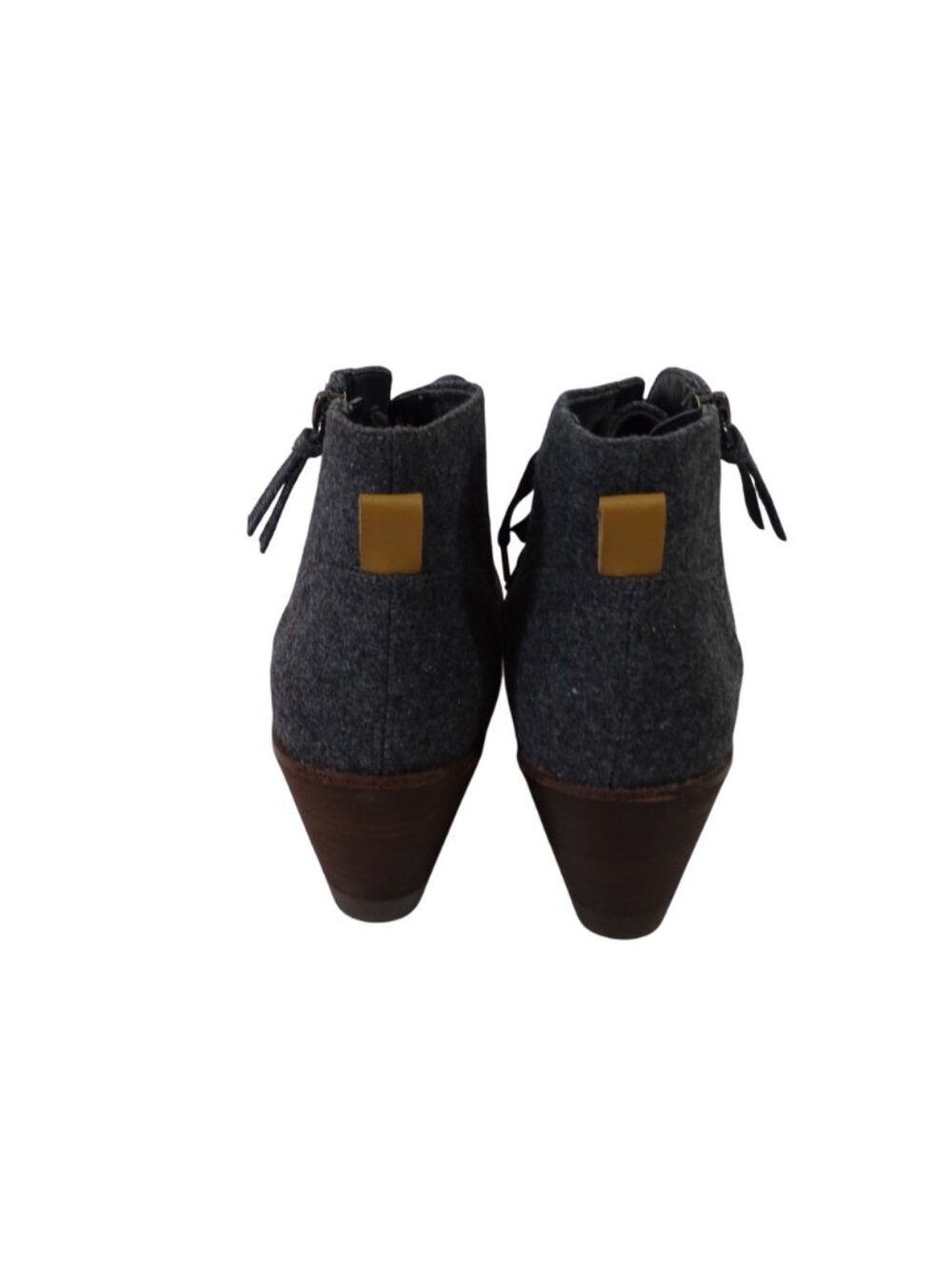 Dr Scholls Gray Wedge Ankle Boots Booties Women Size 10 M Polyester Wool Blend - Picture 5 of 10